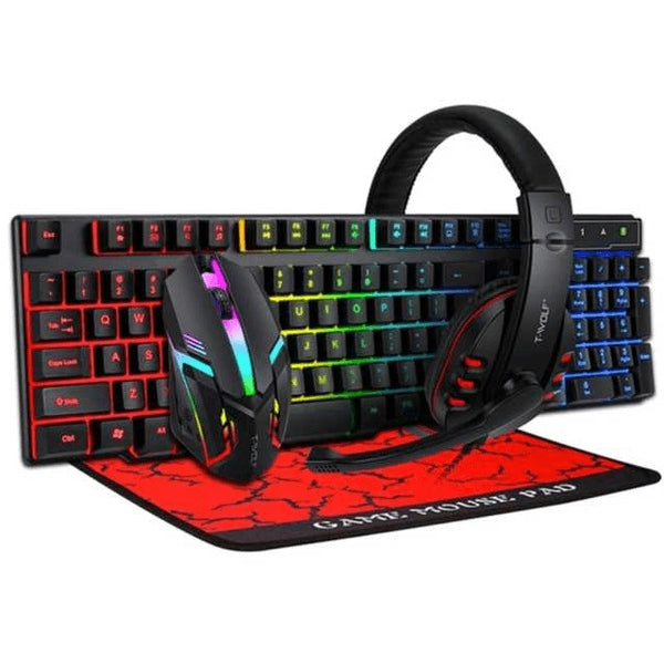 Keyboard and Mouse Combo with Mouse Pad & Onikuma Gaming Headphones