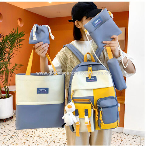 5 Pcs Set School Bags