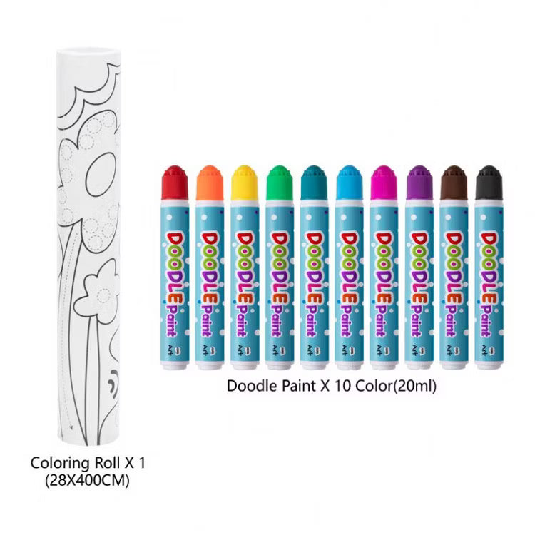 Kids Colouring Mat Art Crayon Marker Reusable Children Drawing roll Sketch