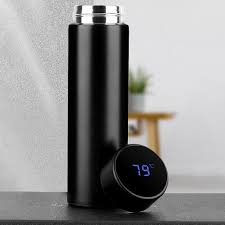 Stainless Steel 500ML Smart Thermos Water Bottle Led Digital Temperature Display.