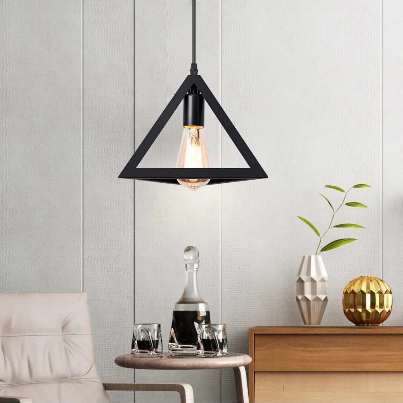 Triangle / Square Cube Shaped Hanging Light