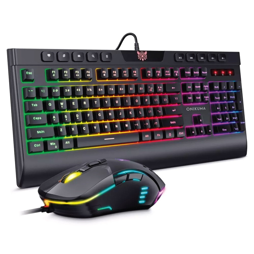 Keyboard and Mouse Combo with Mouse Pad & Onikuma Gaming Headphones
